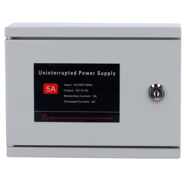 OEM AC-12DC2A-Bat Alimentador para Controle de Acesso - Configurável No / NC - Saída DC 13.5V / 2A - Bloqueio da caixa de metal 
