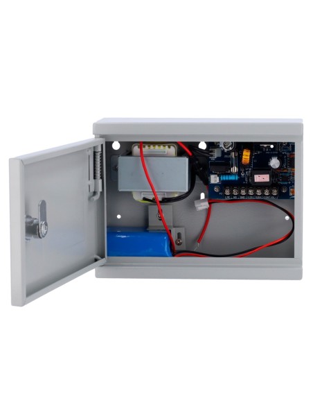 OEM AC-12DC2A-Bat Alimentador para Controle de Acesso - Configurável No / NC - Saída DC 13.5V / 2A - Bloqueio da caixa de metal 