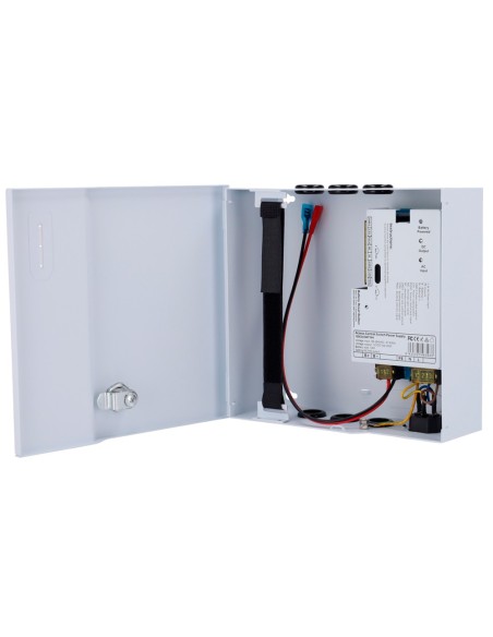 Comprar OEM AC-12DC5A-BAT7AH Alimentador para control de acceso - Configurable NO/NC - Salida DC 11-14V / 5A - Caja de metal con