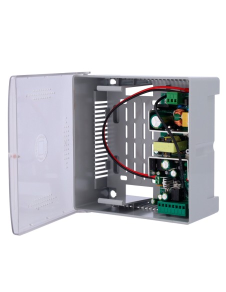 Comprar OEM AC-12DC5A-BAT7AH-P Alimentador para control de acceso - Configurable NO/NC - Salida DC 12.5-13.8V / 5A - Caja de plá