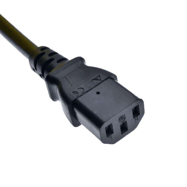 Cabo de alimentação AC-C14-C13 OEM - para CPU - conector C13 a C14 - 250VAC / 10A - 200 cm de comprimento