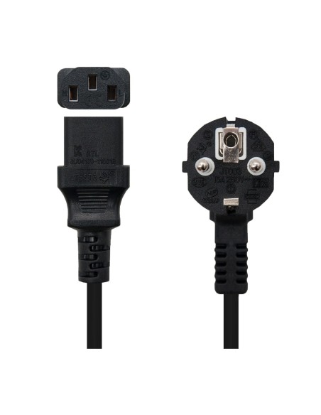 Acheter OEM câble d’alimentation AC-EU-C13 - connecteur CEE7 mâle - C13 femelle - conducteur AWG18 - 5 m - couleur noire
