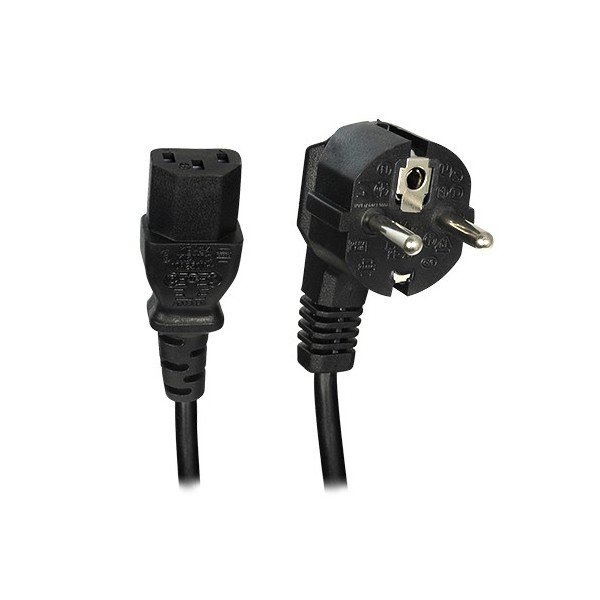 OEM Cabo AC-UE-C14F para conectar - QT3 Connector - Compatível com Tipo F - 250VAC / 16A Max - 140cm