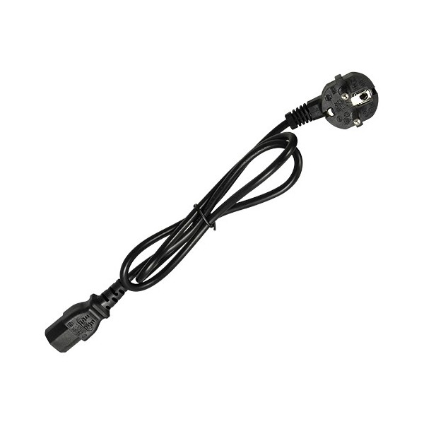 Comprar OEM AC-EU-C14F Cable a enchufe - Conector QT3 - Compatible con enchufes Tipo F - 250VAC / 16A MAX - 140cm de largo AC-EU