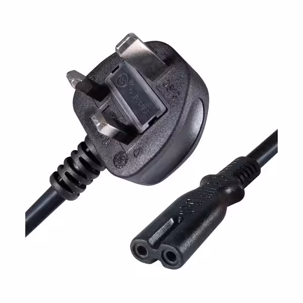 Kaufen OEM AC-UK-C7 Kabel mit Stecker – QT2-Steckverbinder – kompatibel mit UK‑3‑PIN‑Steckern – Schutzsicherung – 250 VAC / 13 A