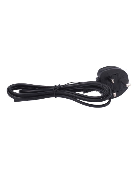 Comprar OEM AC-UK-C7 Cable a enchufe UK (3 Pin) - Entrada máxima AC 250V / 13A  - Adaptador para enchufe EU incluido - Salida co