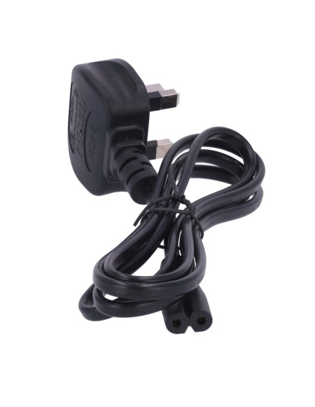 Comprar OEM AC-UK-C7 Cable a enchufe UK (3 Pin) - Entrada máxima AC 250V / 13A  - Adaptador para enchufe EU incluido - Salida co