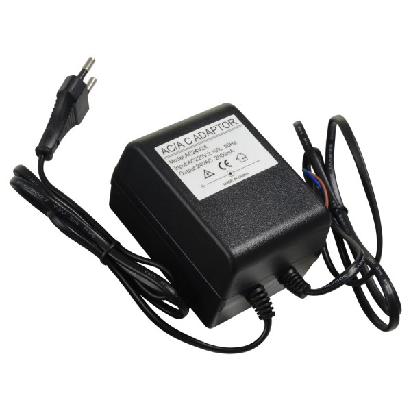 Acheter OEM Transformateur AC24V2A AC/AC - Entrée AC 220 V - Sortie AC 24 V 2 A - Longueur des câbles 1 m - 90 (H) x 65 (L) x 5