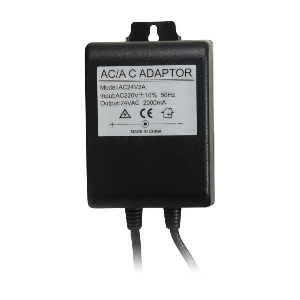OEM AC24V2A Transformador AC / AC - AC 220 V Entrada - AC 24 V 2 A - Comprimento do cabo 1 m - 90 (AL) x 65 (A) x 55 (FO) m