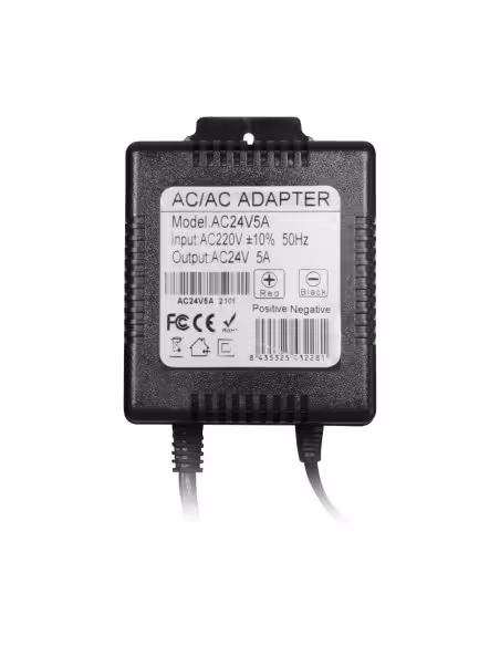 Kaufen DAHUA AC24V5A AC/AC-Transformator – Eingang AC 230 V – Ausgang AC 24 V 5 A – Kabellänge 1 m – 102 (H) x 120 (B)