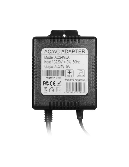 Comprar DAHUA AC24V5A Transformador AC/AC - Entrada AC 230 V - Salida AC 24 V 5 A - Longitud de cables 1 m - 102 (Al) x 120 (An)