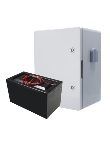 Acheter OEM AJ-BATTERYBOX-14M Kit batterie avec boîtier en polyester - Durée jusqu’à 14 mois - Batterie non rechargeable - Insta