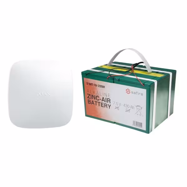 Kaufen AJAX AJ-BATTERYKIT-12M автономes Alarmanlagen-Kit – Hub 2 mit 6V und langlebiger Batterie – Einfache Installation – Laufz