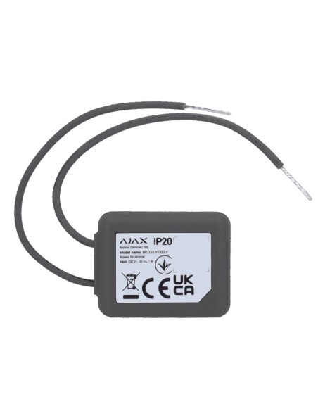Acheter AJAX AJ-BYPASS-DIMMER Bypass pour lumière dimmable - Évite le scintillement de la lumière - Compatible avec AJ-LIGHTCORE