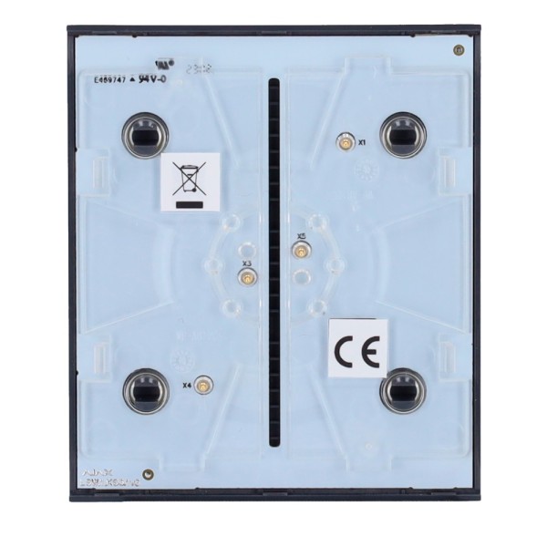 Acheter AJAX AJ-CENTERBUTTON-1G2W-GRA Panneau tactile pour interrupteur d’éclairage simple - Compatible avec AJ-LIGHTCORE-1G / -