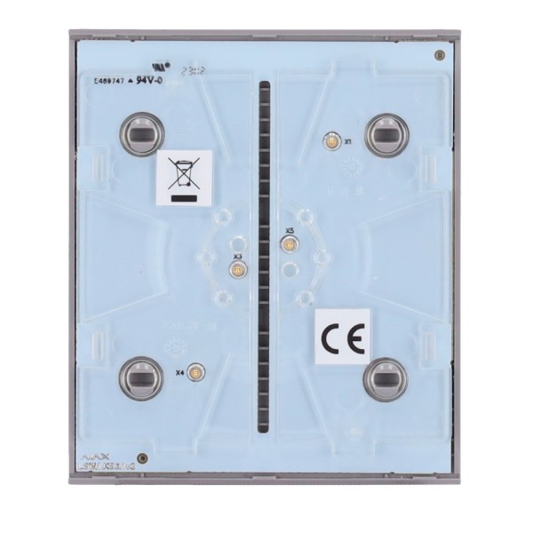 AJAX AJ-CENTERBUTTON-1G2W-GRE Touch Painel para interruptor de luz única - Compatível com AJ-LightCore-1G / -2W - Backluminac