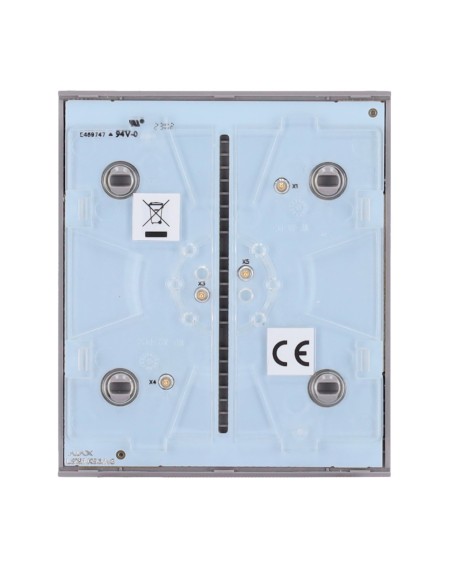 AJAX AJ-CENTERBUTTON-1G2W-GRE Touch Painel para interruptor de luz única - Compatível com AJ-LightCore-1G / -2W - Backluminac
