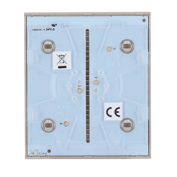 Acheter AJAX AJ-CENTERBUTTON-1G2W-OLI Panneau tactile pour interrupteur de lumière simple - Compatible avec AJ-LIGHTCORE-1G / -2
