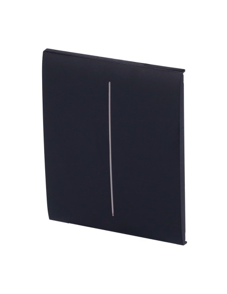 Ajax AJ-CenterButton-2G-B painel para interruptor de luz dupla - Compatível com AJ-LightCore-2G - LED Retroiluminado - P