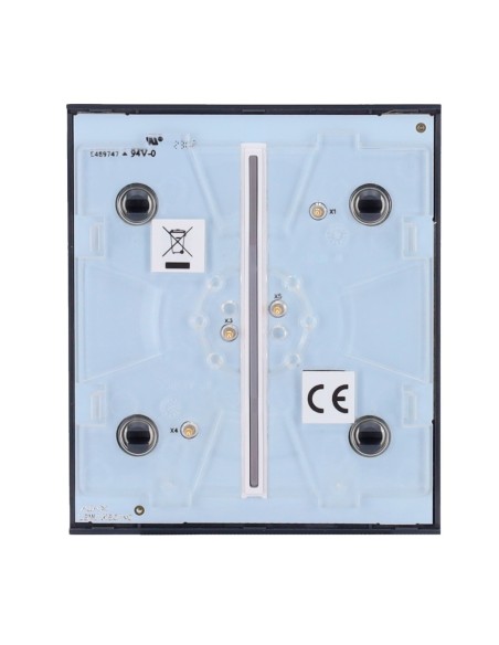 Kaufen AJAX AJ-CENTERBUTTON-2G-GRA Touchpanel für einen doppelten Lichtschalter – kompatibel mit AJ-LIGHTCORE-2G – Hintergrundbe