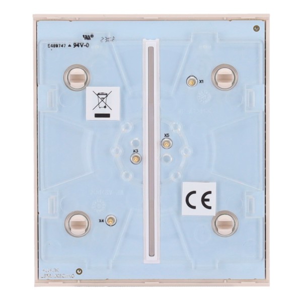 Comprar AJAX AJ-CENTERBUTTON-2G-IVO Panel táctil para interruptor de luz doble  - Compatible con AJ-LIGHTCORE-2G - Retroiluminac