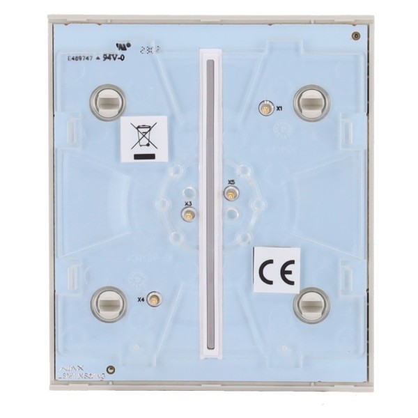 Acheter AJAX AJ-CENTERBUTTON-2G-OYS Panneau tactile pour interrupteur double d’éclairage - Compatible avec AJ-LIGHTCORE-2G - Rét