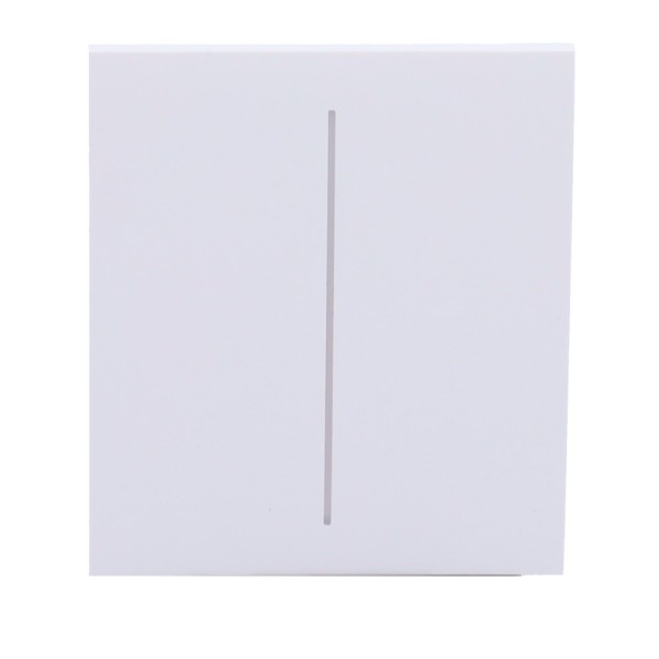 Ajax AJ-CenterButton-2G-W painel de toque para interruptor de luz dupla - Compatível com Backlight LED AJ-LightCore-2G - P