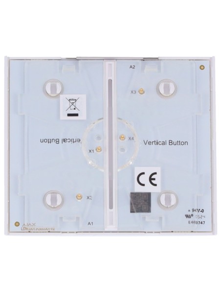 Kaufen AJAX AJ-CENTERBUTTON-2G-W-VERT Touchpanel für vertikalen Doppelwandschalter – kompatibel mit AJ-LIGHTCORE-2G-VERT – Retr