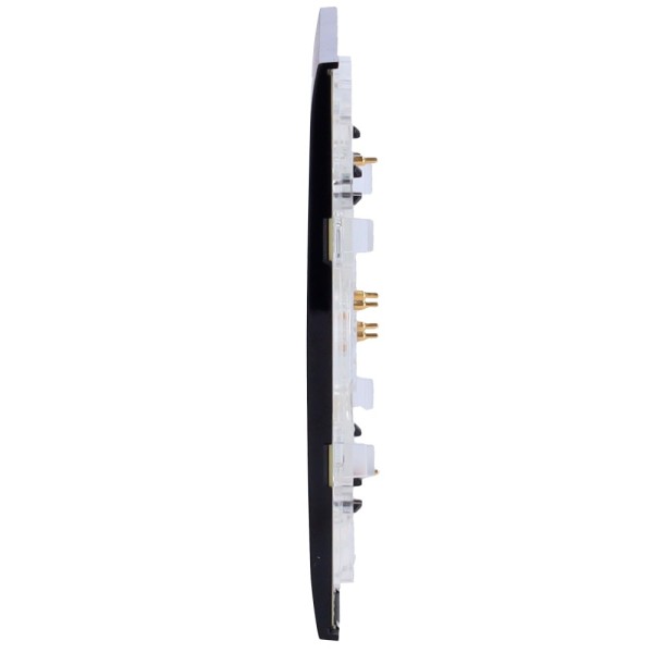 Painel de toque AJAX AJ-CenterButton-Dimmer-B para interruptor de luz ajustável - compatível com o Dimmer LightCore-Lightcore - 