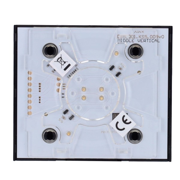 Comprar AJAX AJ-CENTERBUTTON-DIMMER-B-VERT Panel táctil para interruptor de luz regulable - Compatible con AJ-LIGHTCORE-DIMMER-V