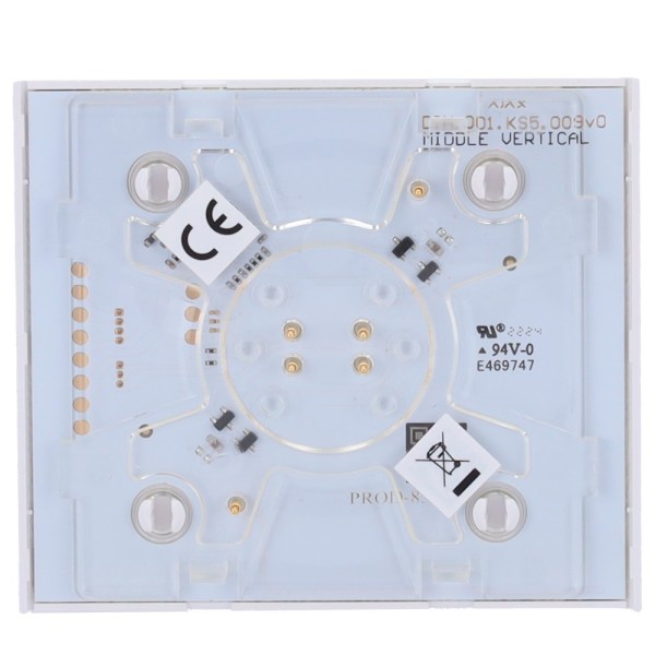 Ajax AJ-Centerbutton-Dimmer-W-Vert Touch Painel para interruptor de luz ajustável - Compatível com AJ-LightCore-Dimmer-Vert - Re
