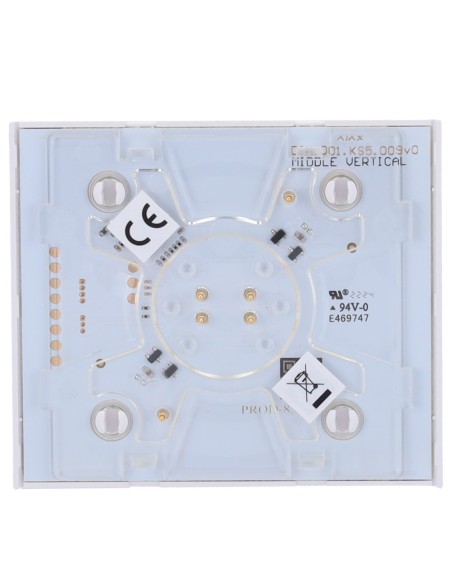 Comprar AJAX AJ-CENTERBUTTON-DIMMER-W-VERT Panel táctil para interruptor de luz regulable - Compatible con AJ-LIGHTCORE-DIMMER-V