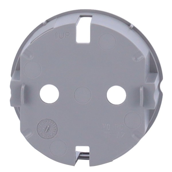 AJAX AJ-CENTERCOVER-GRE CENTRAL LID para plugue básico Tipo F - Compatível com AJ-Outletcore-Basic - Proteção contra poeira, 