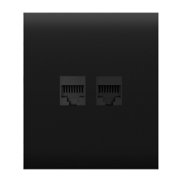 AJAX AJ-CENTERCOVER-LAN-B Capa Central para Plug Ethernet - Compatível com AJ-Outletcore-LAN-B - Requer Frame AJ-Frame - CO