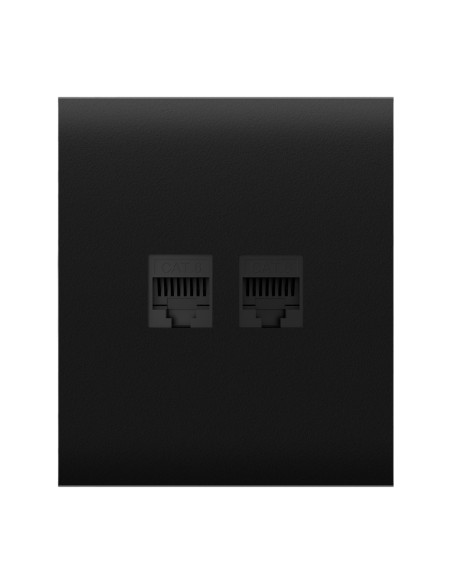 Comprar AJAX AJ-CENTERCOVER-LAN-B Tapa central para enchufe Ethernet - Compatible con AJ-OUTLETCORE-LAN-B - Requiere marco AJ-FR