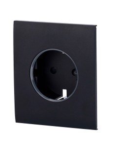 AJAX AJ-CENTERCOVER-B Central Tap para Tipo de Plug Smart F - Compatível com AJ-Outletcore-Smart - LED indicador assim