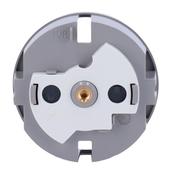 AJAX AJ-CENTERCOVER-GRE CENTRAL LID para Tipo de Plugue Inteligente F - Compatível com AJ-Outletcore-Smart - LED indicador 