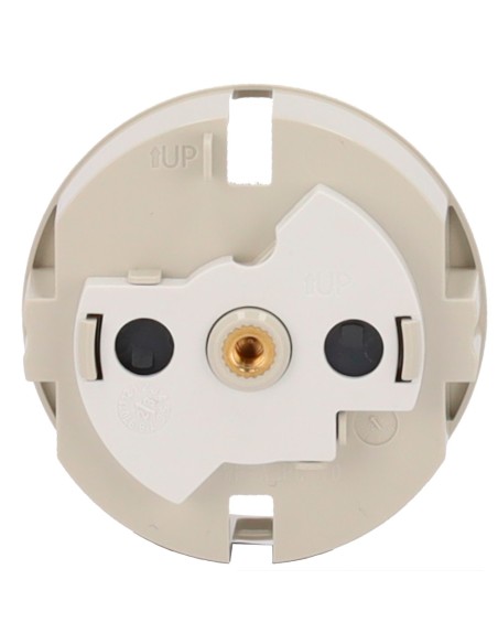 AJAX AJ-CENTERCOVER-SMART-OYS Central Tampa para Tipo de Plugue Inteligente F - Compatível com AJ-Outletcore-Smart - LED Indicad