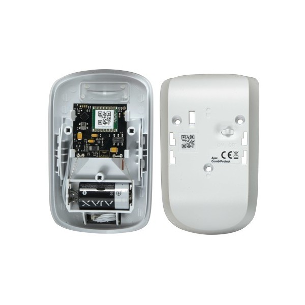 Acheter AJAX AJ-COMBIPROTECT-W Détecteur PIR et bris de glace - Grade 2 - Sans fil 868 MHz Jeweller - Portée de détection PI