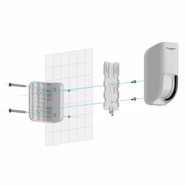 Comprar AJAX AJ-CURTAINOUTDOOR-W Detector PIR exterior tipo cortina - Grado 2 - Inalámbrico 868 MHz Jeweller - Doble PIR tipo co