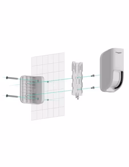 Comprar AJAX AJ-CURTAINOUTDOOR-W Detector PIR exterior tipo cortina - Grado 2 - Inalámbrico 868 MHz Jeweller - Doble PIR tipo co