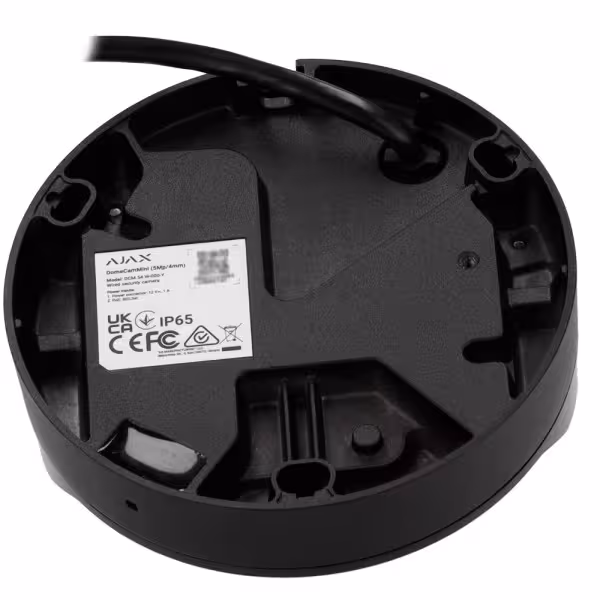 Comprar AJAX AJ-DOMECAM-MINI-5-B Cámara IP 5 Megapixel Ajax - Progressive Scan CMOS - Lente 2.8 mm, Ranura MicroSD hasta 256GB 