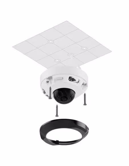 Acquista AJAXCCTV AJ-DOMECAM-MINI-5-W Telecamera IP 5 Megapixel Ajax - CMOS a scansione progressiva - Obiettivo 2,8 mm, slot Mic