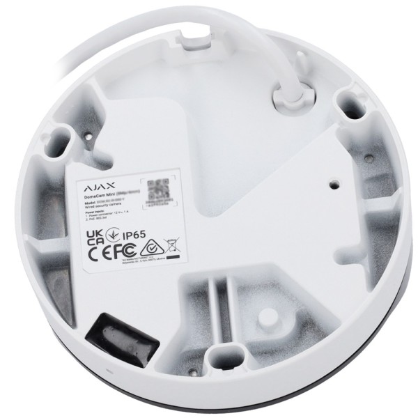 Comprar AJAXCCTV AJ-DOMECAM-MINI-8-W Cámara IP 8 Megapixel Ajax - Progressive Scan CMOS - Lente 2.8 mm, MicroSD hasta 256GB - IR