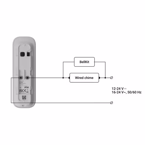 Comprar AJAX AJ-DOORBELL-4-GRA Doorbell 4 MP con IA integrada  - Detector PIR alcance hasta 4 m - Audio bidireccional con cancel