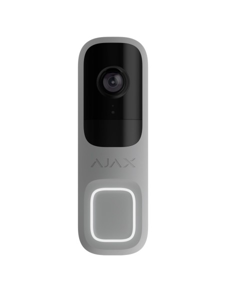 Acheter AJAXCCTV AJ-DOORBELL-4-GRE Sonnette 4 MP avec IA intégrée - Détecteur PIR portée jusqu’à 4 m - Audio bidirectionnel avec