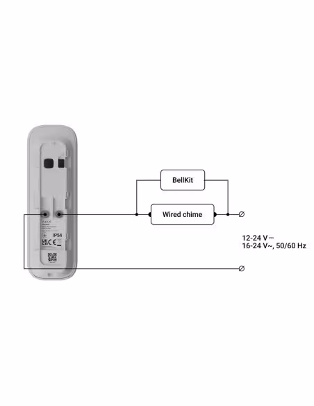 Comprar AJAX AJ-DOORBELL-4-GRE Doorbell 4 MP con IA integrada  - Detector PIR alcance hasta 4 m - Audio bidireccional con cancel