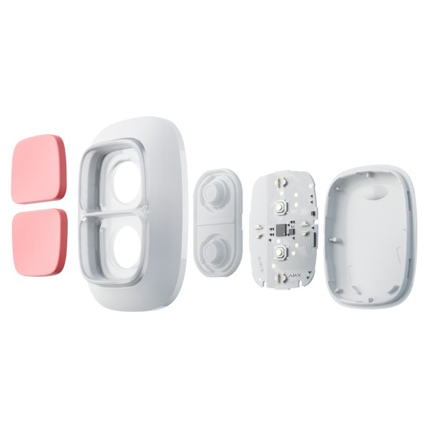 Acheter AJAX AJ-DOUBLEBUTTON-W Double bouton de panique - Grade 2 - Sans fil 868 MHz Jeweller - Portée en champ libre 1300 m -