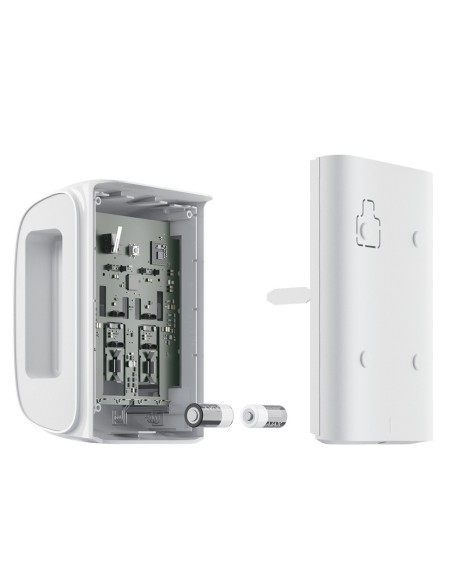 Ajax AJ-DualcurtainEUTOORDOOR-W Detector PIR Curtain Dual Exterior - Grau 2 - Wireless 868 MHz Jeweler - Antimaking - Escopo