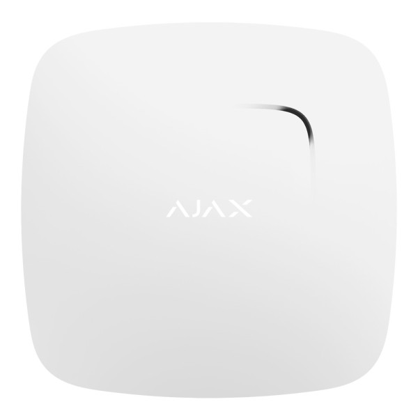 Acheter AJAX AJ-FIREPROTECT-W Détecteur de fumée - Capteur de température - Sans fil 868 MHz Jeweller - Sirène intégrée 85 dB